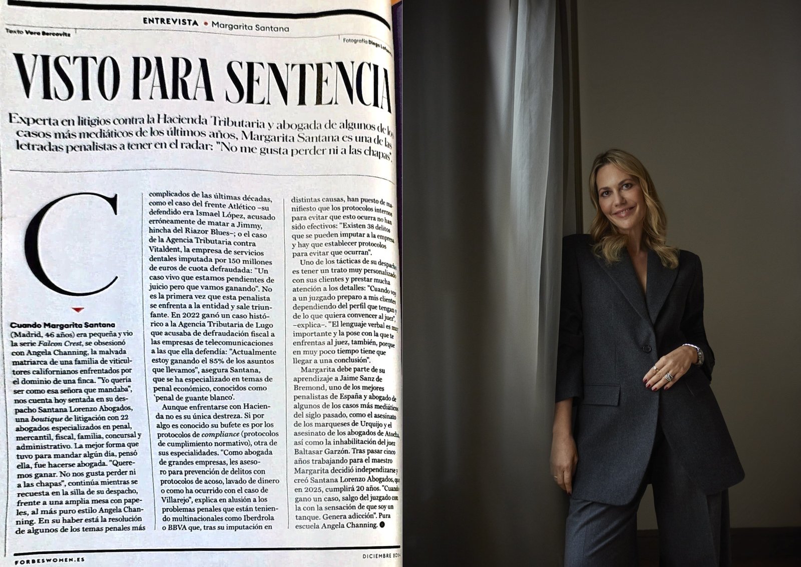 Interview with Margarita Santana Lorenzo in Forbes Women, December 2024